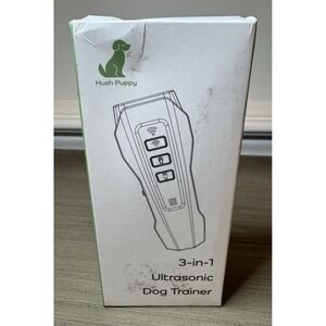 HUSH‎ PUPPY Dog Bark Deterrent Device – 3-in-1 Rechargeable Ultrasonic Training